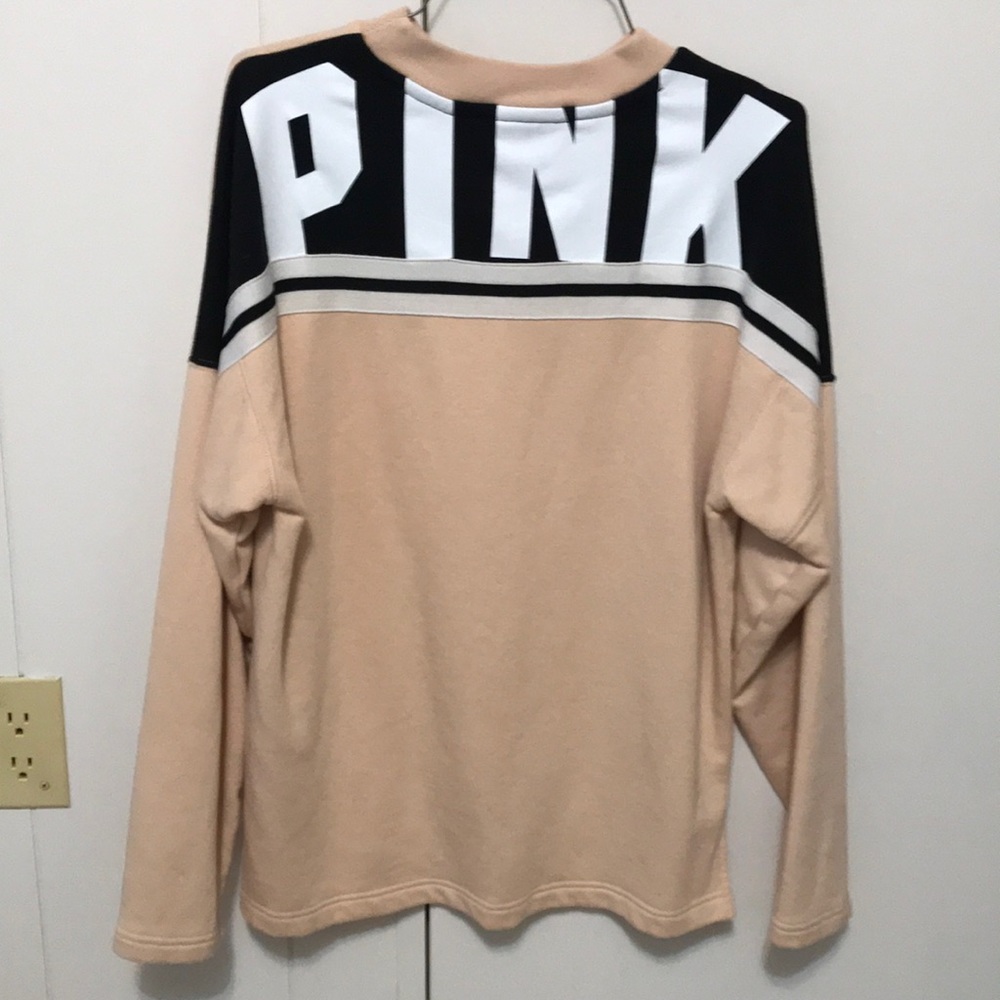 PINK champagne crew neck